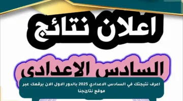 اعرف نتيجتك في السادس الإعدادي 2025 بالدور الأول الآن برقمك عبر موقع نتائجنا